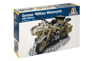 Italeri 7403 1/9 German Military Motorcycle with Sidecar