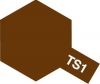 Tamiya Spray Color TS-1 Red Brown (Flat)