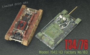 AFV Club AF35S57 1/35 T-34/76 Model 1942/43 Factory No.183 "Clear Version"