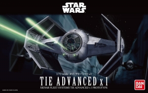 Bandai 0191407 1/72 Tie Advanced x 1 [Starwars]