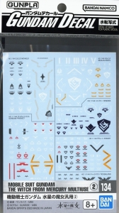 Bandai 134(2652659) Gundam Decal for Mobile Suit Gundam - The Witch from Mercury Multiuse [2]