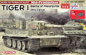 Dragon 6888MT 1/35 Tiger I (Mid Production) w/Zimmerit "Otto Carius - Battle of Malinava Village (Malonovka) 1944" w/Magic Track