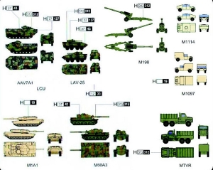 Gallery Models 64004 1/350 U.S. Marines Armor Accessories