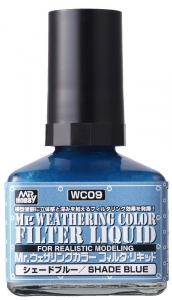 Mr Hobby WC-09 Mr. Weathering Color FILTER LIQUID (40ml) [Shade Blue]