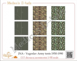 Medico's D-tails #013 1/48 Yugoslav Army Tents (1950-1990)