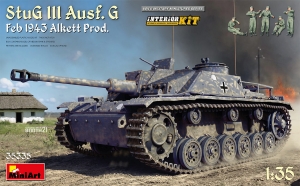 MiniArt 35335 1/35 StuG III Ausf.G (Feb 1943 - Alkett Production) w/5 Figures [Interior Kit]