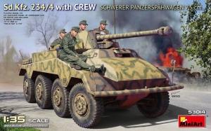MiniArt 53014 1/35 Sd.Kfz.234/4 Schwerer Panzerspahwagen 7.5cm w/Crew