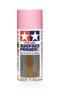 Tamiya 87146 Fine Surface Primer L for Plastic & Metal (Pink) Spray 180ml