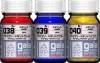 Gaianotes Color 038+039+040 Primary Metallic Red; Blue & Yellow (15ml) [Gloss Metallic] *(3 Bottles)